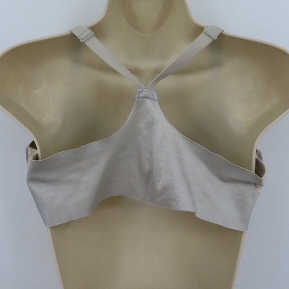 Maidenform 40D Bra Solid Gray Front Closure Underwire Lined SE6690 Lace Accent - Picture 5 of 12